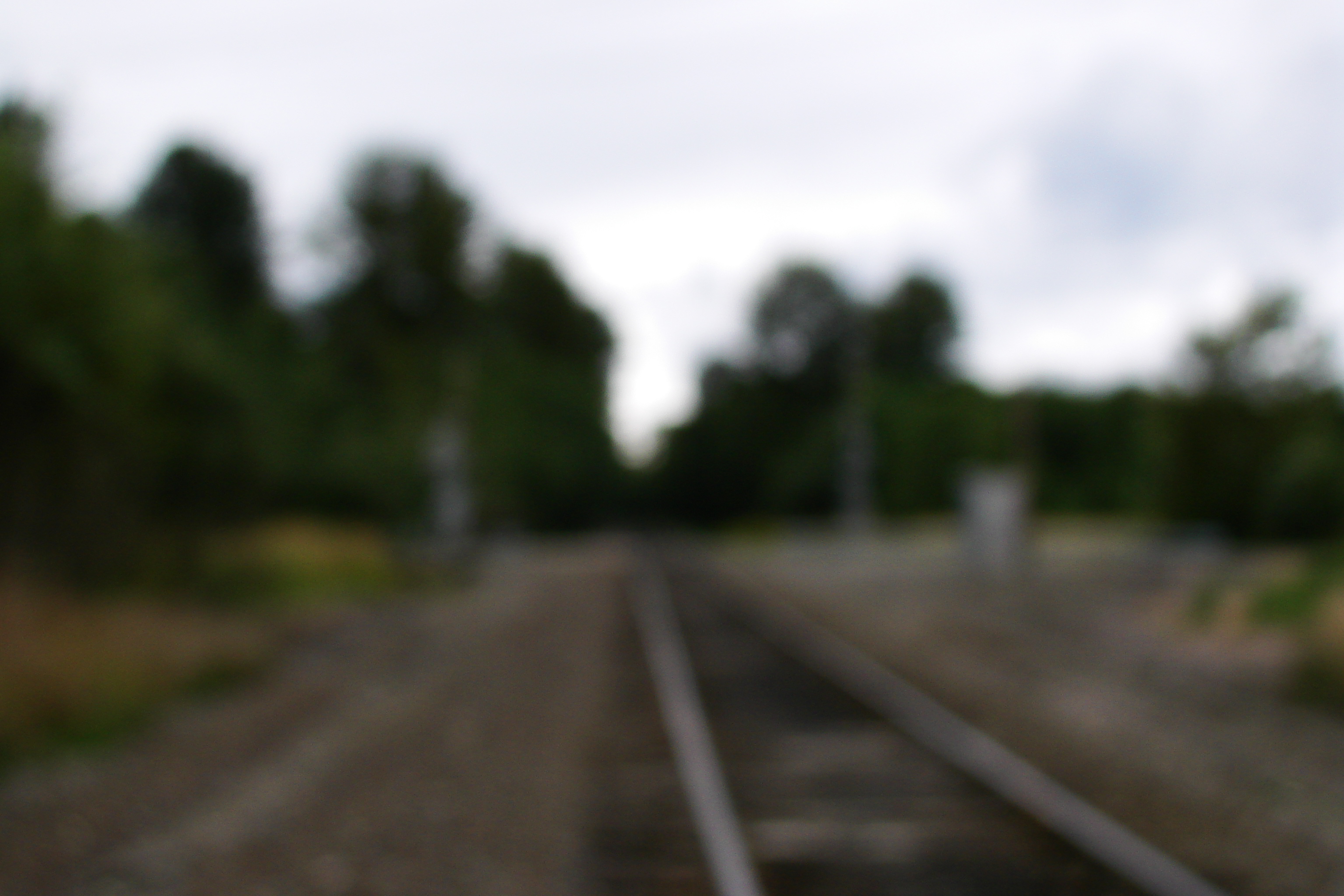 Blurred image of railroad.